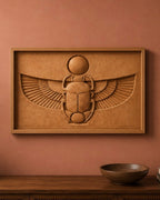 Scarab of Rising Sun - Egyptian wall art